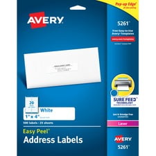 Avery AVE05261 Etiquette d'adresse 