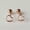 Rose Gold - 1 pair, variant on Women Sterling Silver Open Heart Screw Back Stud Earrings A1712-Gold - 1 pair