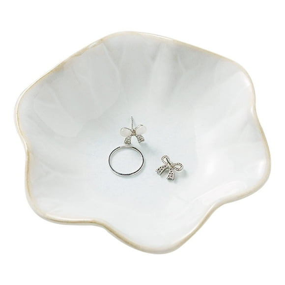 Bandeja para platos de anillos, soporte para platos de joyería, cuenco para llaves, bandeja para baratijas, soporte para pendientes, plato decorativo para mujer