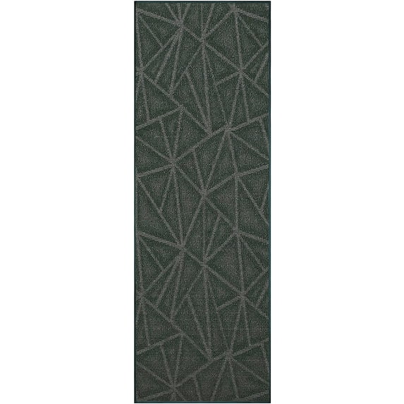 Indoor Outdoor custom size area rugs made in USA pattern Geometrical comes in Ten colors and Nine shapes rectangular,round,square,runners,oval,hexagon,octagon,half round - Green, 6' x 12' Area Rugs