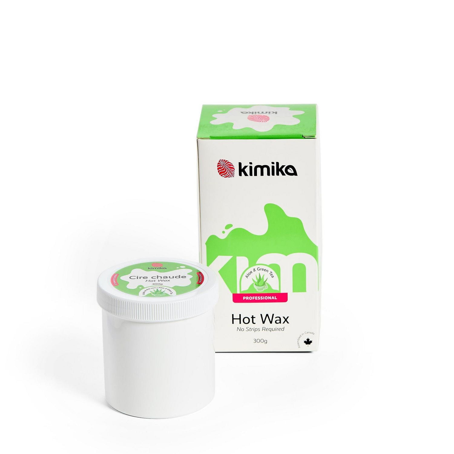 KIMIKA BEAUTY PRO Aloe Green Tea Hot Wax Beads 300g, Full body waxing, no strips needed