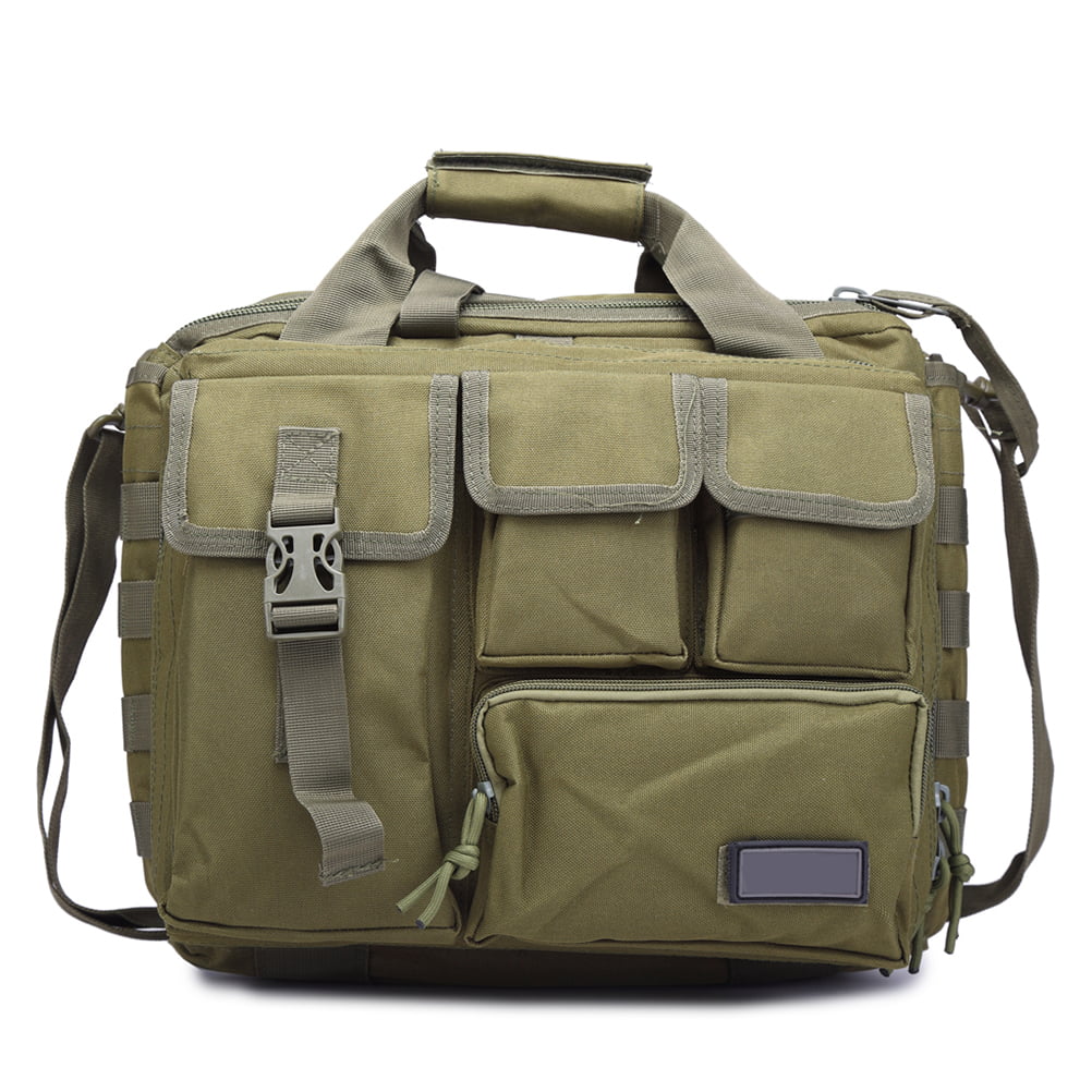 Men's Tactical Nylon Shoulder Messenger Bag Handbag Briefcase for 10" Laptop 