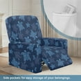 thumbnail image 3 of FOR U DESIGNS Turtle Blue Print Recliner Chair Covers with Arms, Wear-Resistan Recliner Couch Protector Stretch Living Room Armchair Cover Prevent Wear and Pet Hair, 3 of 8