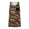 thumbnail image 3 of jsaierl Men's Camo Tank Tops Summer Round Neck Pocket Casual Sleeveless Shirts Fashion Muscle Sports Fitness Vest Blouses, 3 of 7