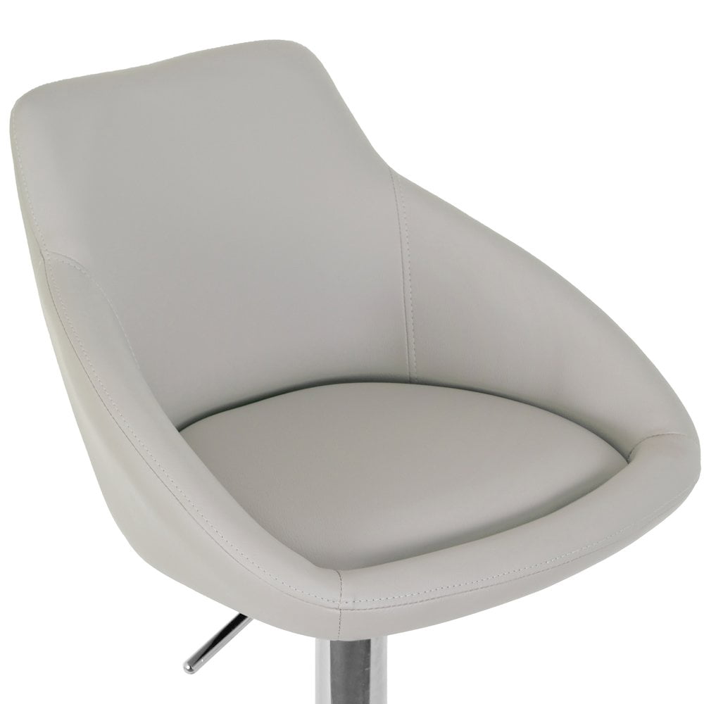 Set of 2 Barton Black Metal Backless Bar Stool