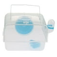 thumbnail image 1 of Gerbos Ratones Casa Tacón Hámster Accesorios Entretenimiento de Mascota Conveniente Cómodo - Azul Sunnimix jaula de hámster grande, 1 of 8