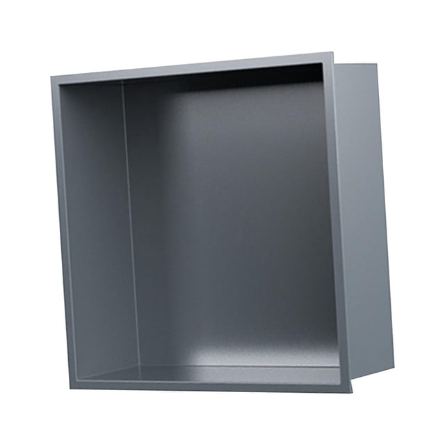 Nicho insertado en la pared Nicho de pared incorporado, gabinete de pared, organizador de estante, nicho de jabón de pared, nicho empotrado para baño Gris