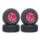 thumbnail image 1 of Rueda de metal Beadlock 1.0 PENGJJMXG Juego de neumáticos de goma para coche RC Crawler 1/24 Axial Scx24 Fms Fcx24 Trx4m rosa, 1 of 5