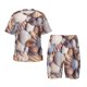 thumbnail image 1 of Fotbe Sea Shells Pijama Estampada de 2 Piezas para Niños – Ropa de Dormir de Manga Corta Cómoda para Niños y Niñas, Camiseta y Shorts de Algodón-4X-Large, 1 of 6