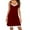 Wine, variant on OSFVNOXV Short Nightgown for Women Chemise Sleep Shirt Lightweight Summer Breathable Mini Night Dress Sleepwear
