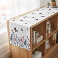 thumbnail image 6 of Table Runners 72 Inches Long Dress Scarves, Spring Floral Butterfly Farmhouse Kitchen/Dining Table Runner, Coffee Tablerunners, Farmhouse Flowers Botanical 18x72 Inch, 6 of 9