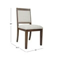 thumbnail image 3 of HomePop Open Back Upholstered Dining Chair, Set of 2, Neutral, 3 of 12