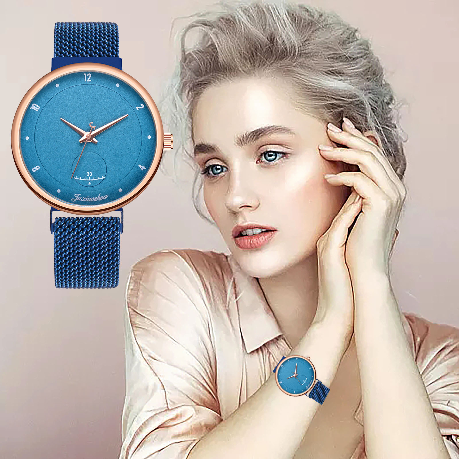 Supply Modiya Trending on TikTok Same Style Retro Elegant Women's Watch  Wholesale Women's Watch Small Square Small Green Watch Delivery-