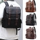 thumbnail image 1 of Mochila con Lonchera, Mochila de Cuero para Portátil para Hombre, Mochila para Trabajo, Negocios, Viajes, Oficina, Universidad, Mochila Informal para Portátil de 15,6 Pulgadas., 1 of 7
