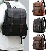 Laptop Backpack under $5! CQCYD Laptop Backpack for Men, Leather Business Travel Office College Bookbag Computer Bag, Ergonomic Padded Strap for Commuting Daily Use