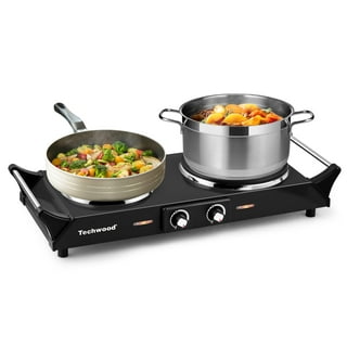Topbuy 1800W Double Cast-Iron Hot Plate Electric Double Countertop