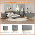 thumbnail image 6 of Senfot 5 Drawer Dresser for Bedroom, Modern Dresser Chest Cabinet Organizer,Chest of Drawers with Metal Base for Living Room, Hallway, Closet,Gray, 6 of 7