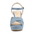 thumbnail image 6 of BLISSFUL STEP Women's Strap Platform Chunky Heel Slingback Sandals, 6 of 8