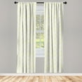 thumbnail image 3 of Ambesonne Victorian Curtains, Flowers Leaf Swirl, Pair of 28"x63", Pale Grey and Marigold, 3 of 5