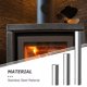 thumbnail image 5 of 1pc Chimney Flue Liner Pipe Multi Fuel Stoves Pipe Stainless Steel For Outdoor Camping Wood Stoves Chimney 7cm 10cm, 5 of 6