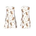 thumbnail image 7 of Zufioo Fall Squirrel Print Women's Dress, Round Neck Long Sleeveless Dress, Summer Clothing Suitable for Leisure, Beach, Work, 7 of 7