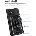 thumbnail image 3 of for Realme C53 Case with Slide Camera Cover for Men, Military Grade Drop Protective Phone Cover Case with Ring Kickstand for Realme C53/Realme Narzo N53 SJ Green, 3 of 10