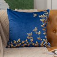 thumbnail image 2 of Luxury Decorative Throw Pillow Covers 2-Pack with Metallic Botanical & Butterfly Accents, Soft Modern Cushion Cases for Sofa Couch Bed Living Room Home Decor – Cover Only, 2 of 9
