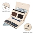 thumbnail image 3 of Montana West Wallets for Women Trifold Large Card Organizer Zipper Coin Purse, Beige, 3 of 7