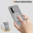 thumbnail image 2 of Asuwish Phone Case for Samsung Galaxy A37 5G Tempered Glass Screen Protector Magnetic Folding Stand Frosted Translucent Rugged Shockproof Protective Cell Cover A 37 37A LTE Women Men Grey, 2 of 6