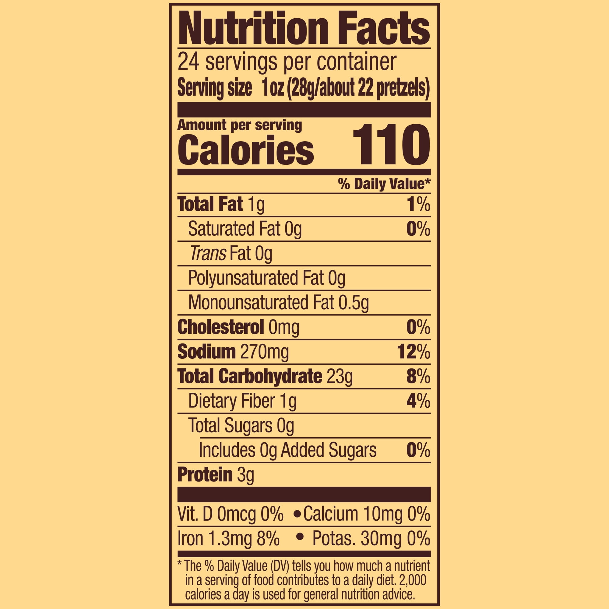 Snyder's of Hanover Snaps Pretzels, 24 oz Canister