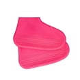 thumbnail image 1 of Billuyoard 1 par de fundas de silicona reutilizables para zapatos S/M/L, cubiertas impermeables para zapatos de lluvia, para acampar al aire libre, botas de Paraguas de lluvia Rosado L Billuyoard HA005720-18, 1 of 6