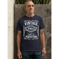 thumbnail image 2 of 60th Birthday VINTAGE 1963 Men's T-shirt, M, Navy, 2 of 3