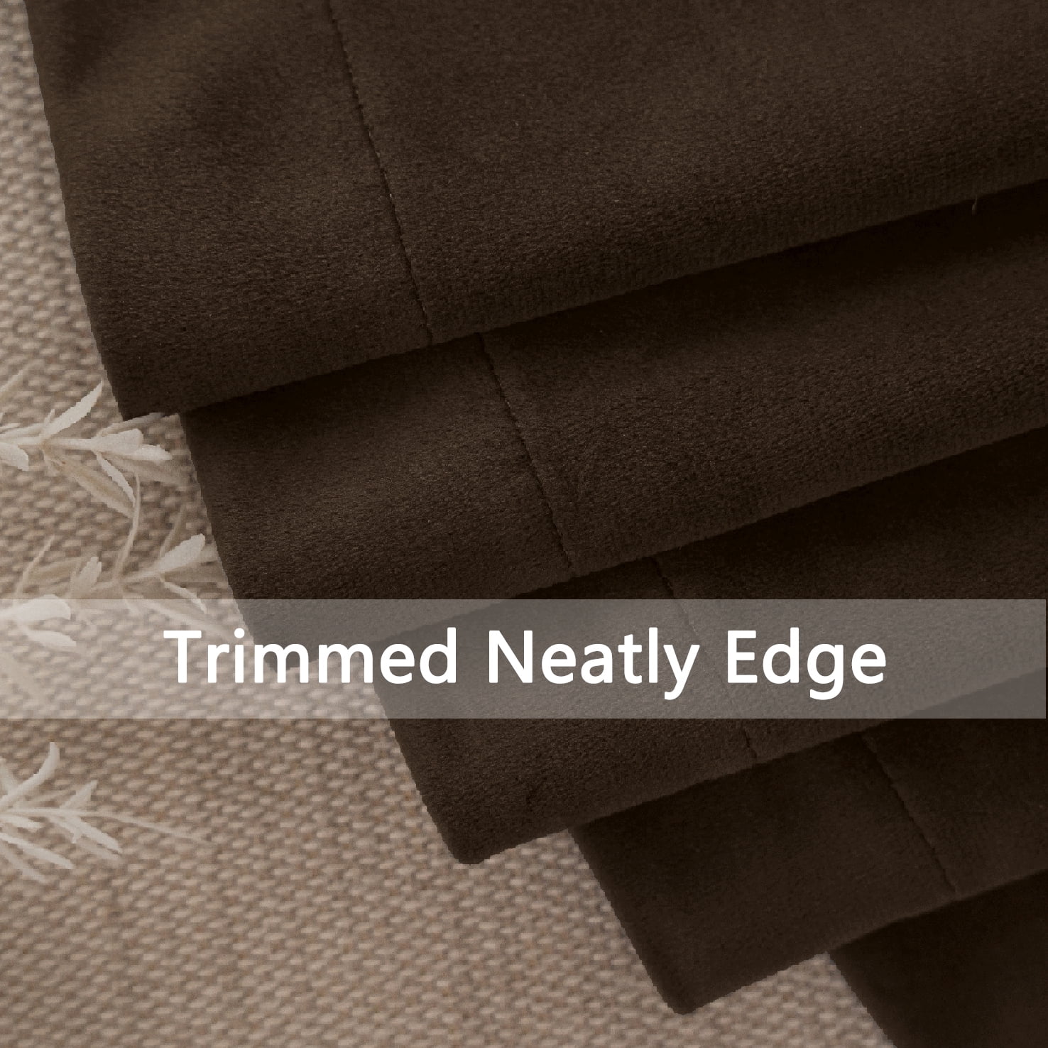 Back Tab Curtains, 2-Panel Set Rod Pocket & Pinch Pleat Design Light-Filtering & Thermal Insulation Ideal for Living Room, Bedroom & Office Windows