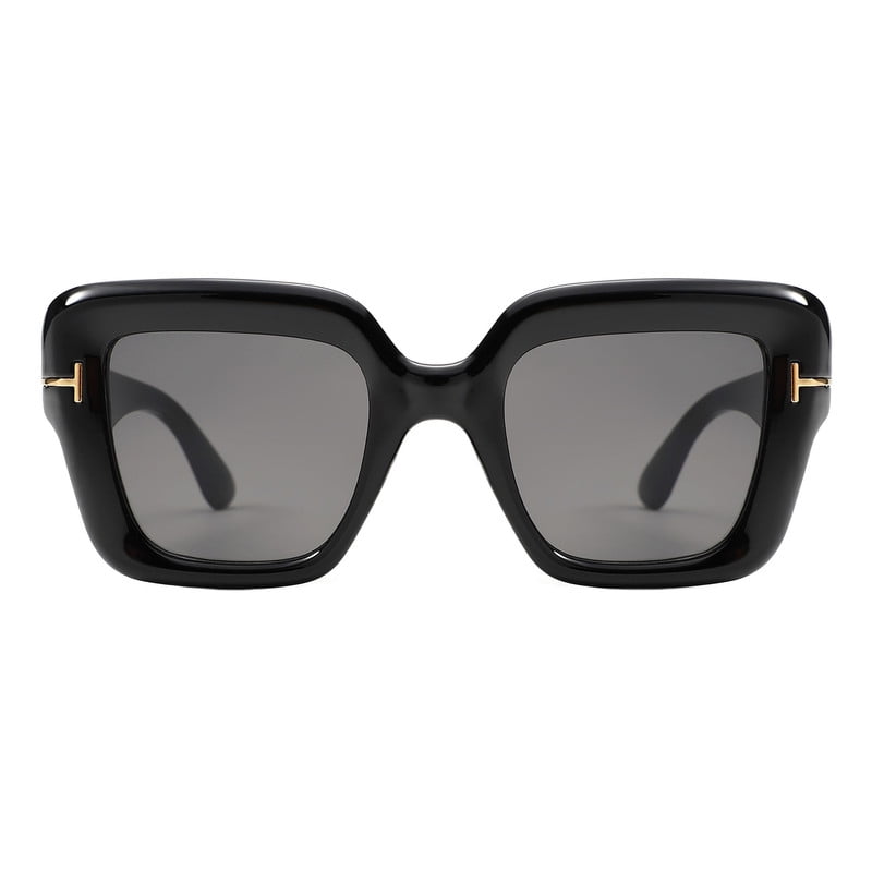 Womens Square Fashion Sunglasses Oversized Thick Frame UV  display picture 3