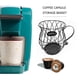 thumbnail image 5 of Ehuebsd Iron Art Cápsula Cesta Almacenamiento Cafe Fruit Coffee Pod Holder (Negro), 5 of 6