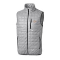 thumbnail image 2 of Men's Cutter & Buck Gray Houston Astros Rainier Full-Zip Puffer Vest, 2 of 3