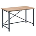 thumbnail image 1 of Henn&Hart 47" Black/Golden Oak Metal Home Office, 1 of 11