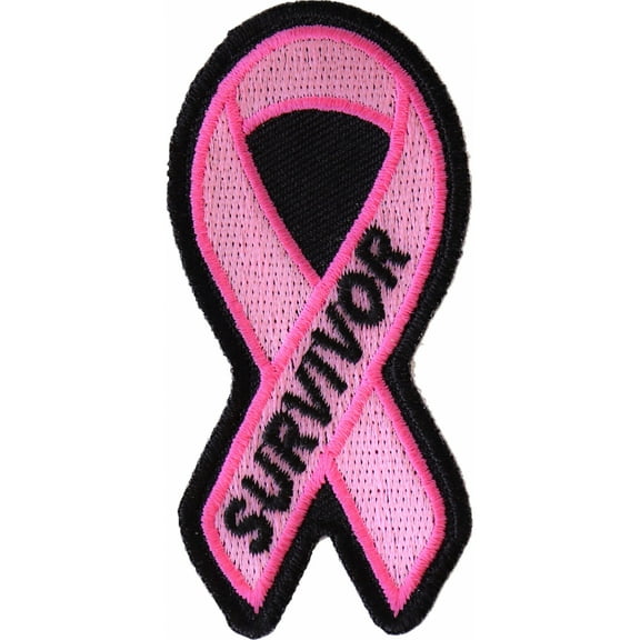 Breast Cancer Survivor Pink Ribbon Patch