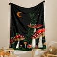 thumbnail image 3 of 1pc Mushroom Snail Flannel Blanket Lunch Break Blanket Sofa Blanket Sofa Warm And Comfortable Soft Blanket For Gift Home Comfort And Lightweight Blanket Sofa Blanket Travel Camping Living Room Office, 3 of 5