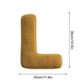 thumbnail image 2 of Throw Pillows for Couch Hwkond 26 Letter Pillows Cute Soft Letter Decorative Pillows English Alphabet Throw Pillows Cushion For Living Room Sofa Couch Bed Car Decoration,Up to 25% Off, 2 of 8