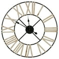 thumbnail image 1 of Northlight Horloge Murale Ronde à Chiffres Romains de 24 Pouces à Piles avec Cadre en Métal, 1 of 4