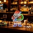 thumbnail image 5 of Byndra Christmas Neon Santa Light Hanging Sign Light LED Indoor Decoration, 5 of 6