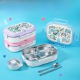 thumbnail image 2 of New Hatsune Miku Insulated Lunch Box High Color Value Cute Diy Printed Stainless Steel Large Capacity Portable Student Lunch Box, 2 of 6