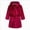 B03-Wine, variant on Gibobby Toddler Boys Girls Flannel Bathrobes Kids Soft Hooded Sleepwear Cartoon Print Night-robe Kids Flannel Hooded Bathrobe Toddler Plush Robes With Belt Toddler Pajamas,Purple,Size 5-6T
