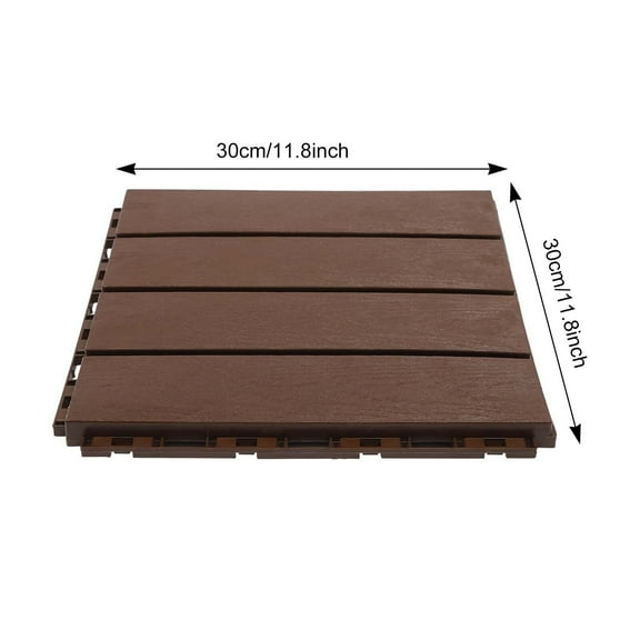 12"x12" Outdoor Flooring Pavers Tiles Interlocking Deck Tiles Anti-slip Deck Patio Tile Interlocking Wood Flooring Pavers Tiles