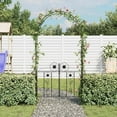 thumbnail image 3 of vidaXL Garden Arch Black Iron 7.5 ft tall Durable Garden Arch, 3 of 7
