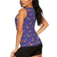 thumbnail image 3 of Uemuo Labrador Retriever Dog Pattern Workout Tank Tops for Women Breathable Moisture-wicking tank top Sleeveless Running Loose Fit Yoga Tops Active Shirts Sports Gym Exercise, 3 of 9