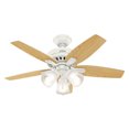 thumbnail image 2 of Hunter Fan Company 51083 Newsome Low Profile 42 Inch Ceiling Fan with 3 Lights, 2 of 6