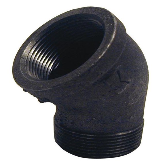 Black Pipe Fitting, Street Elbow, 45-Degree, 1/4-In. 520-501HC