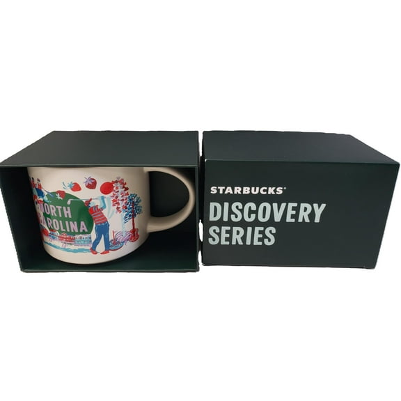 Starbucks North Carolina Discovery Series 14oz Coffee Mug with Box